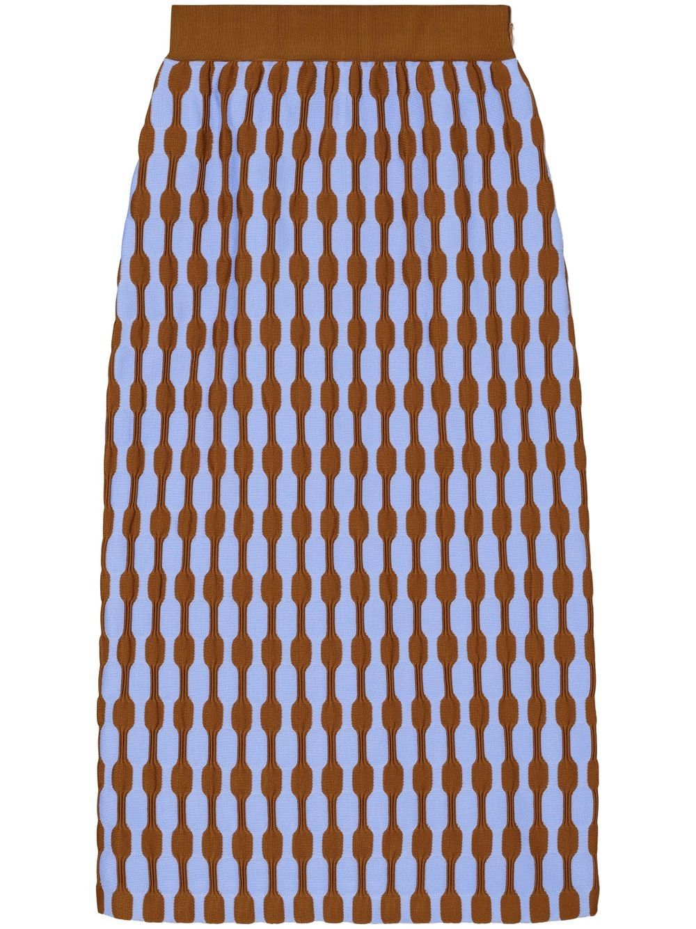 Tory Burch Bubble Stripe 铅笔半身裙 - 蓝色