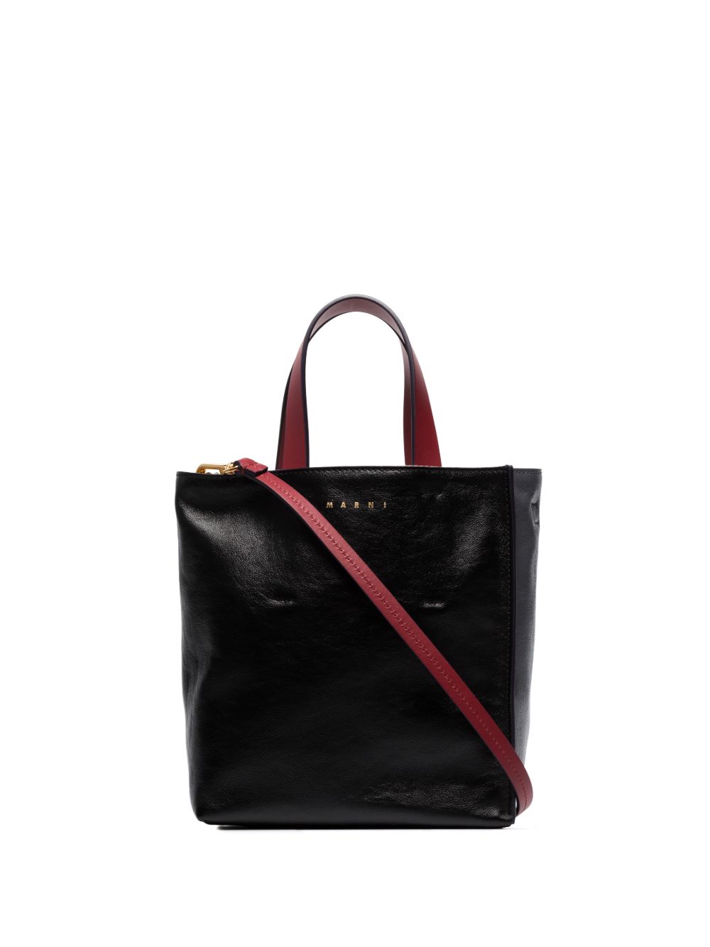 Marni Museo 皮质手提包 - 黑色