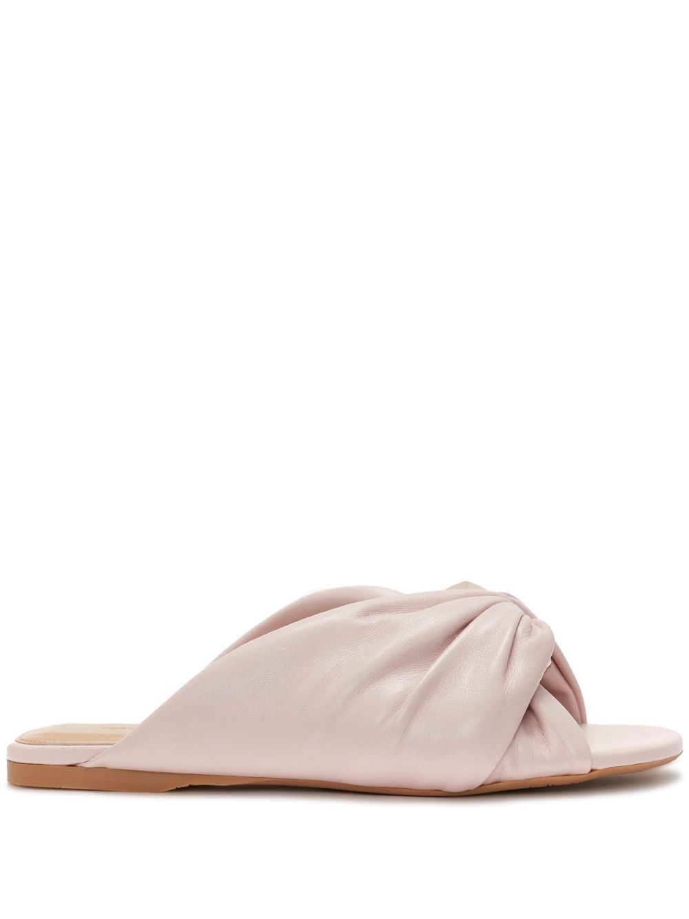 JW Anderson Corner 交叉细节拖鞋 - 粉色