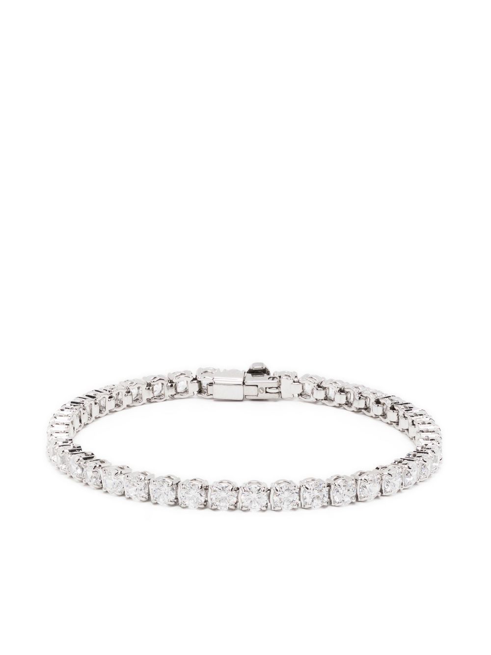 Swarovski Matrix Tennis 手链 - 银色