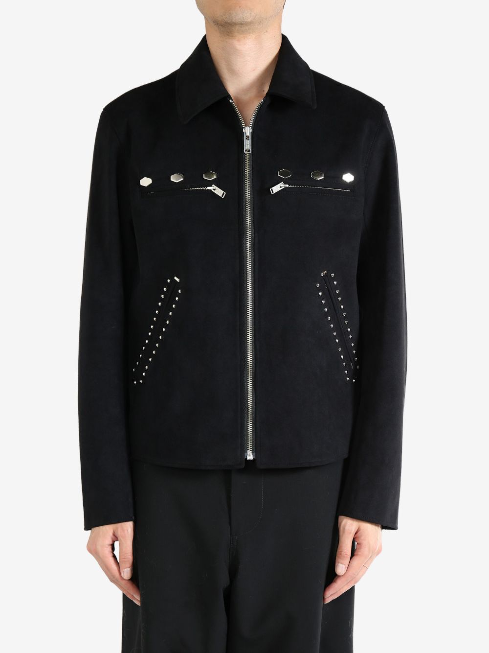Undercover stud-embellished jacket - 黑色