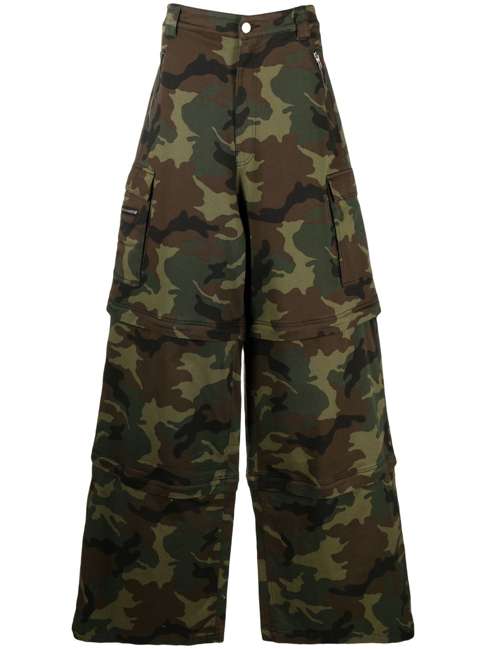 VETEMENTS Transformer 迷彩工装裤 - 绿色