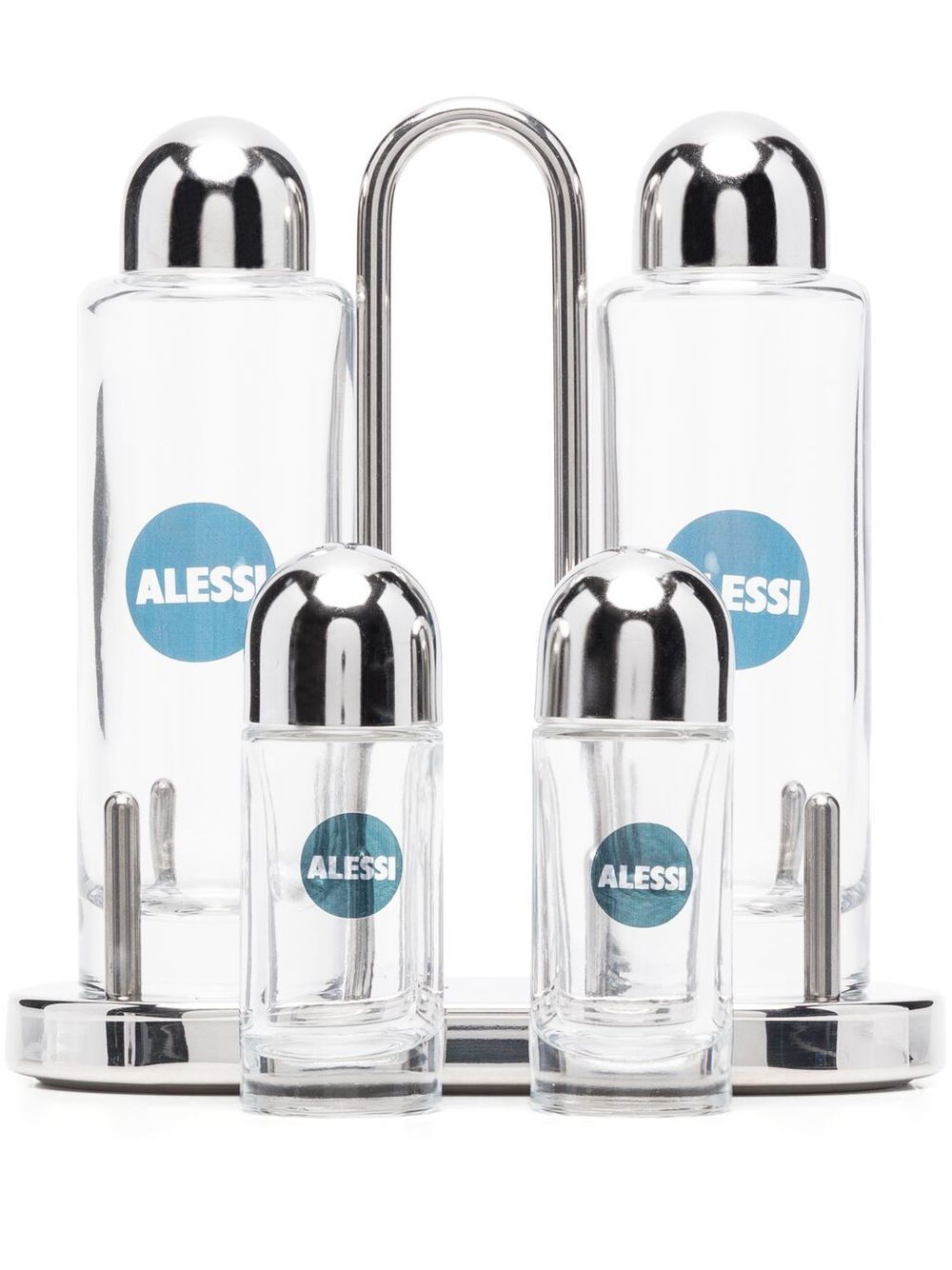 Alessi 玻璃调料罐套装 - 白色
