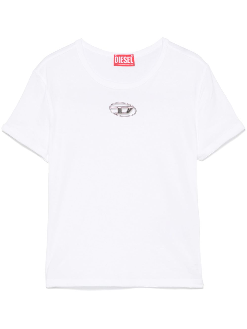 Diesel T-Uncutie-Long-Od T恤 - 白色