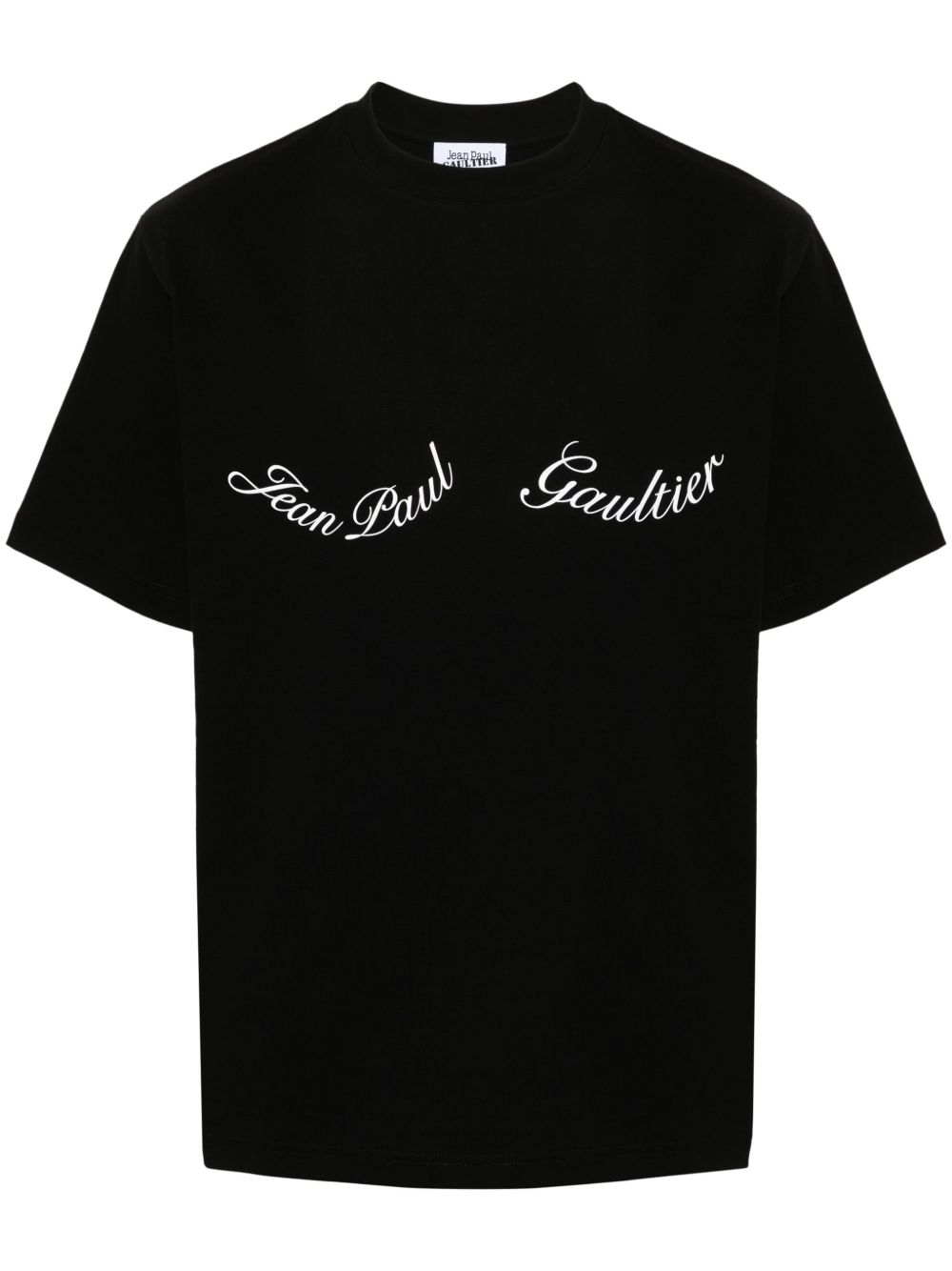 Jean Paul Gaultier logo印花棉T恤 - 黑色