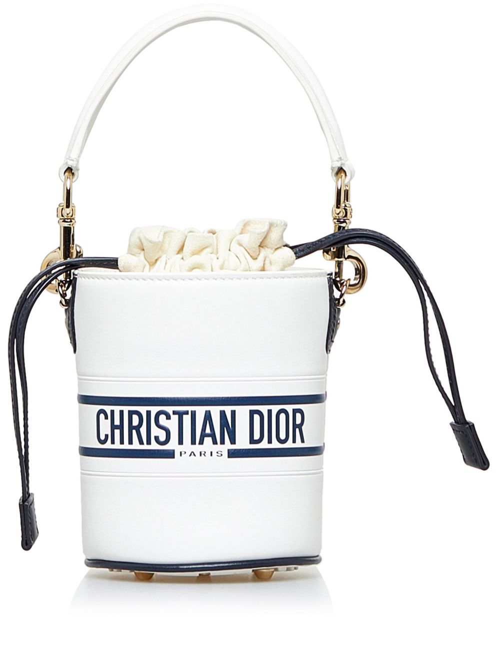 Christian Dior Pre-Owned Vibe 迷你两用水桶包（2002年典藏款） - 白色