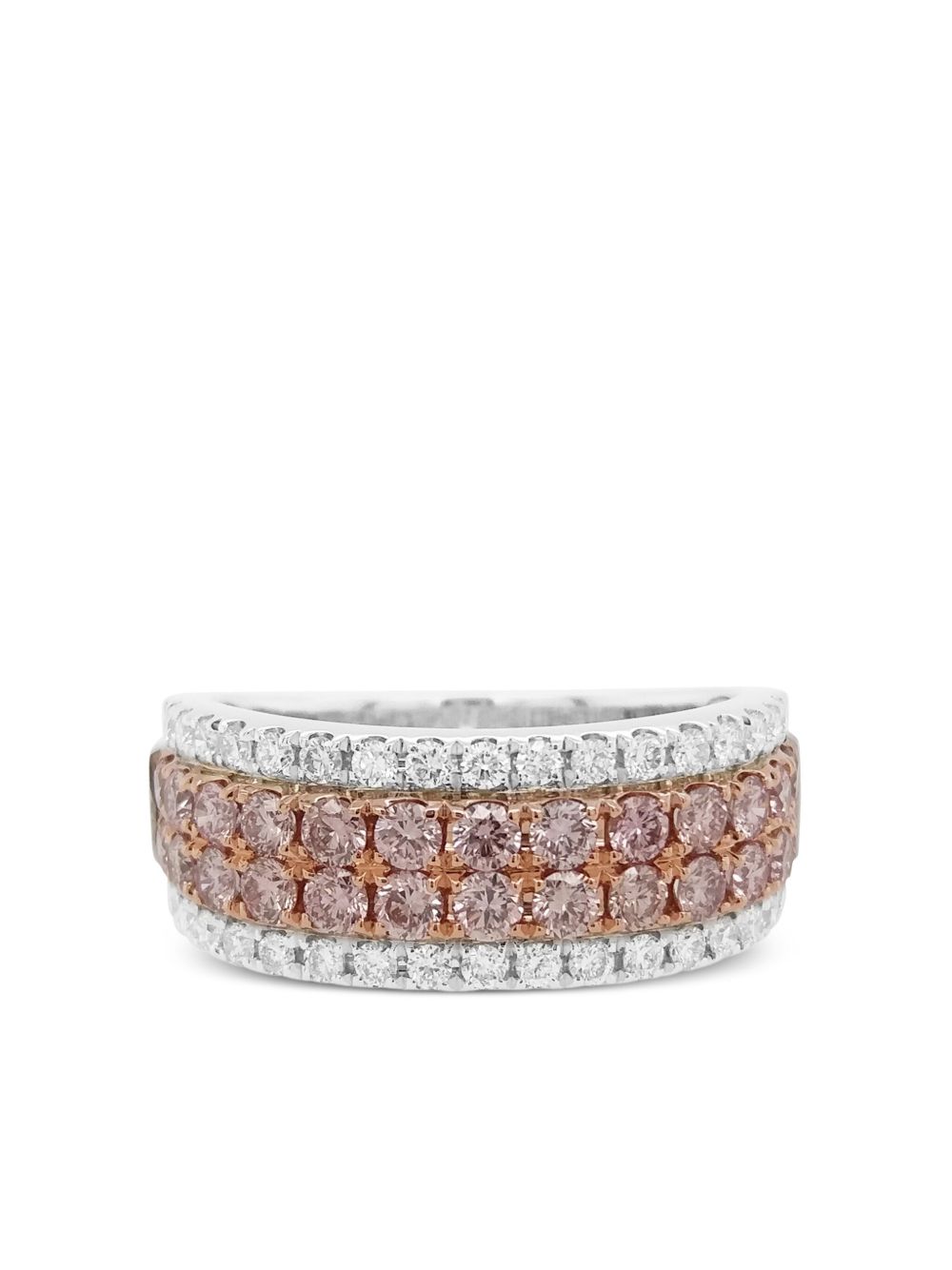 HYT Jewelry 明亮式切割钻石高级戒指 - 银色