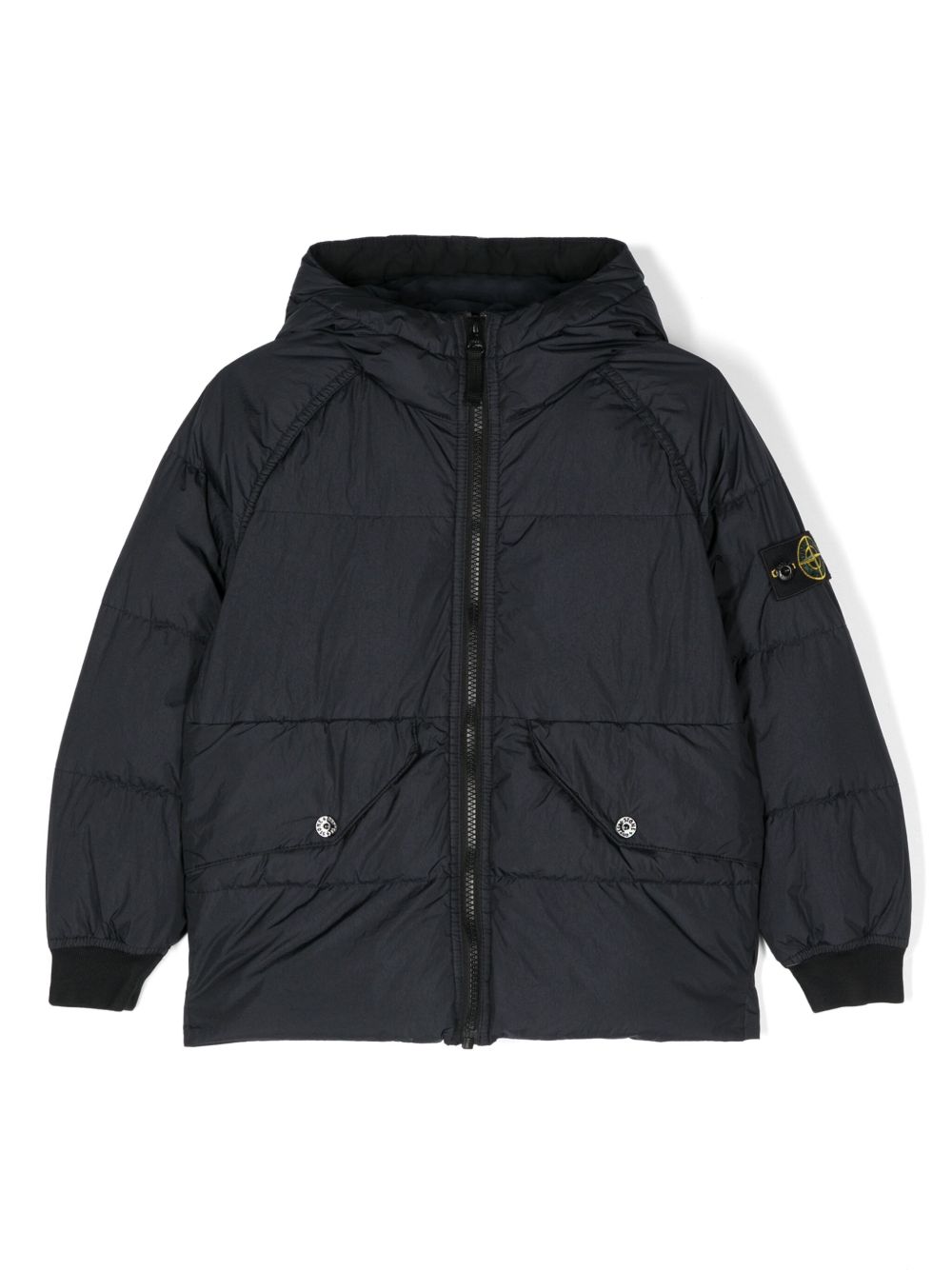 Stone Island Junior 罗盘徽章填充夹克 - 蓝色
