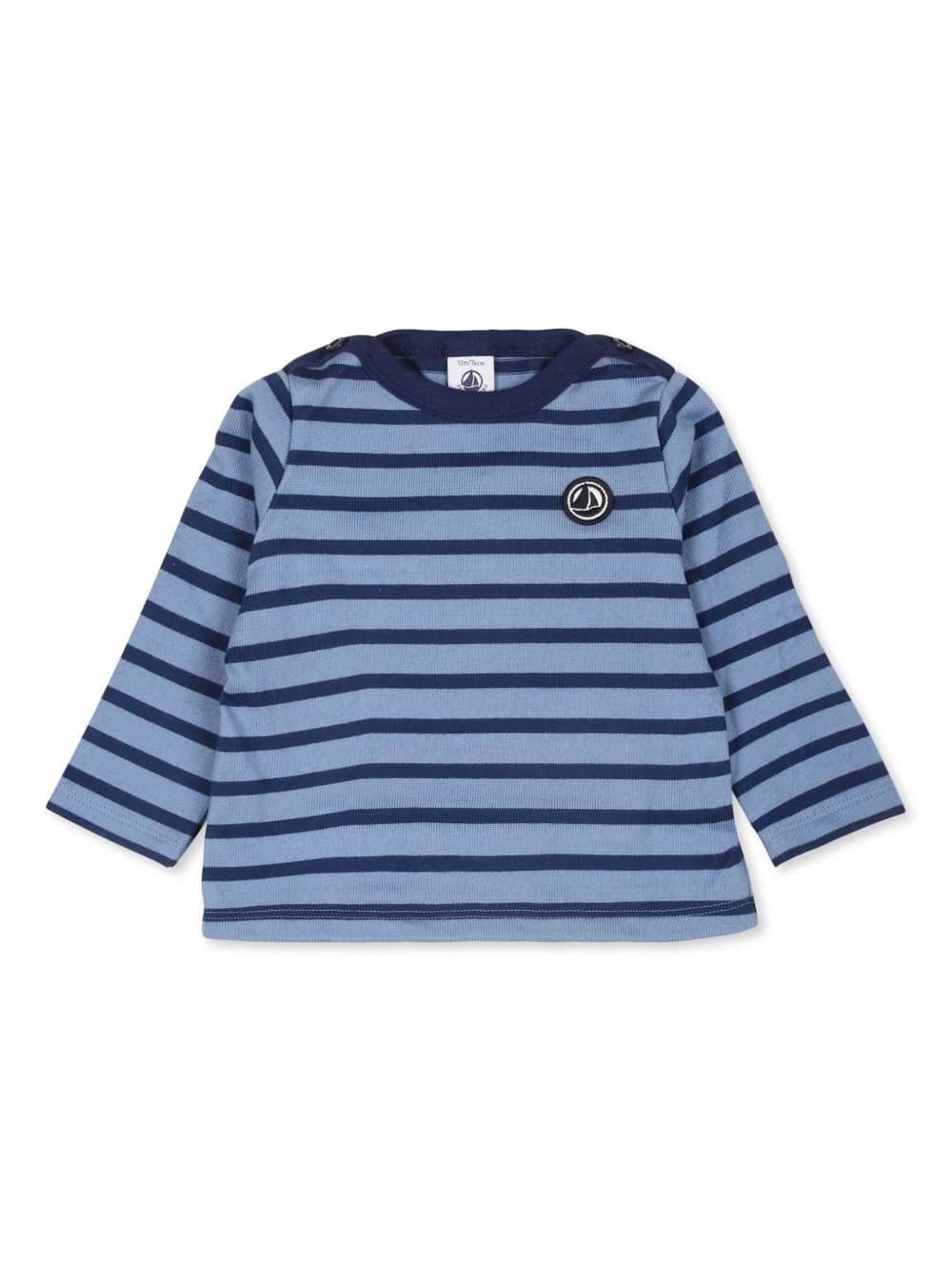 Petit Bateau 条纹T恤 - 蓝色
