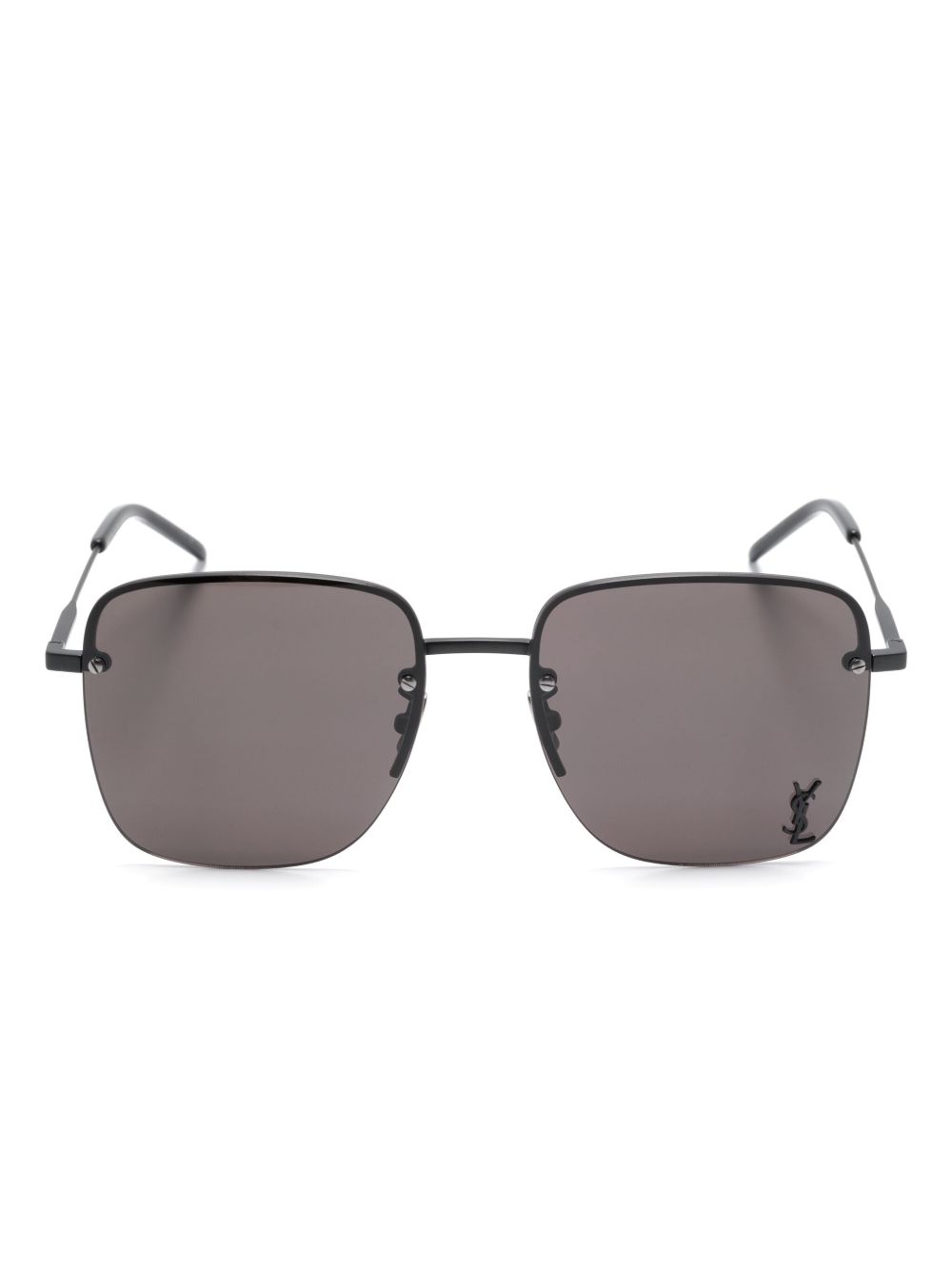 Saint Laurent Eyewear 圣罗兰眼镜系列 圣罗兰 Monogram SL312M 方框太阳眼镜 - 黑色
