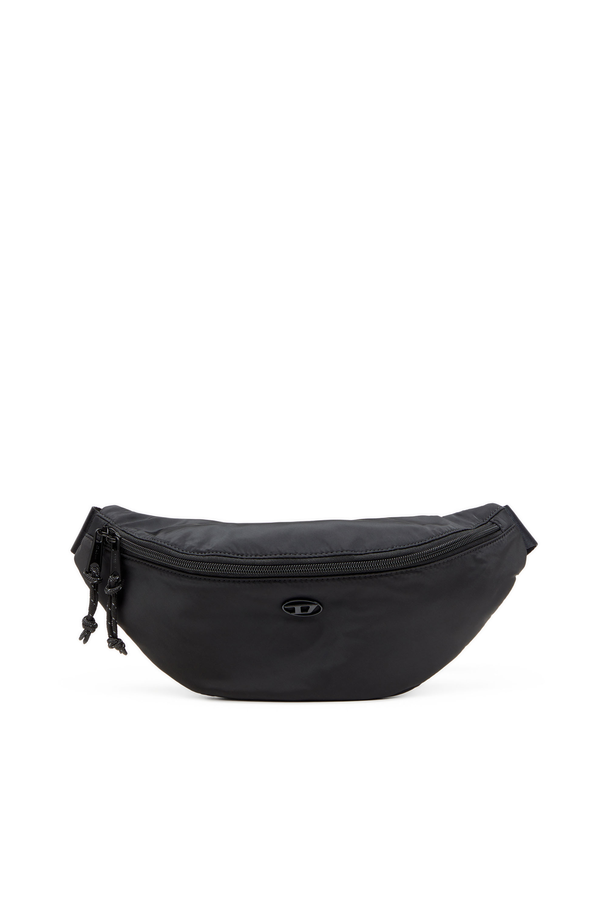 Diesel - D-Pack-Belt bag in satin-touch fabric - Crossbody Bags - Man - Black