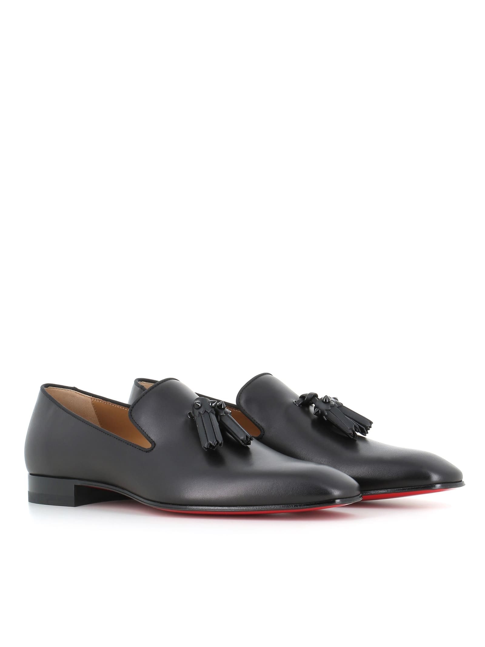 Christian Louboutin 蒲公英流苏平底拖鞋