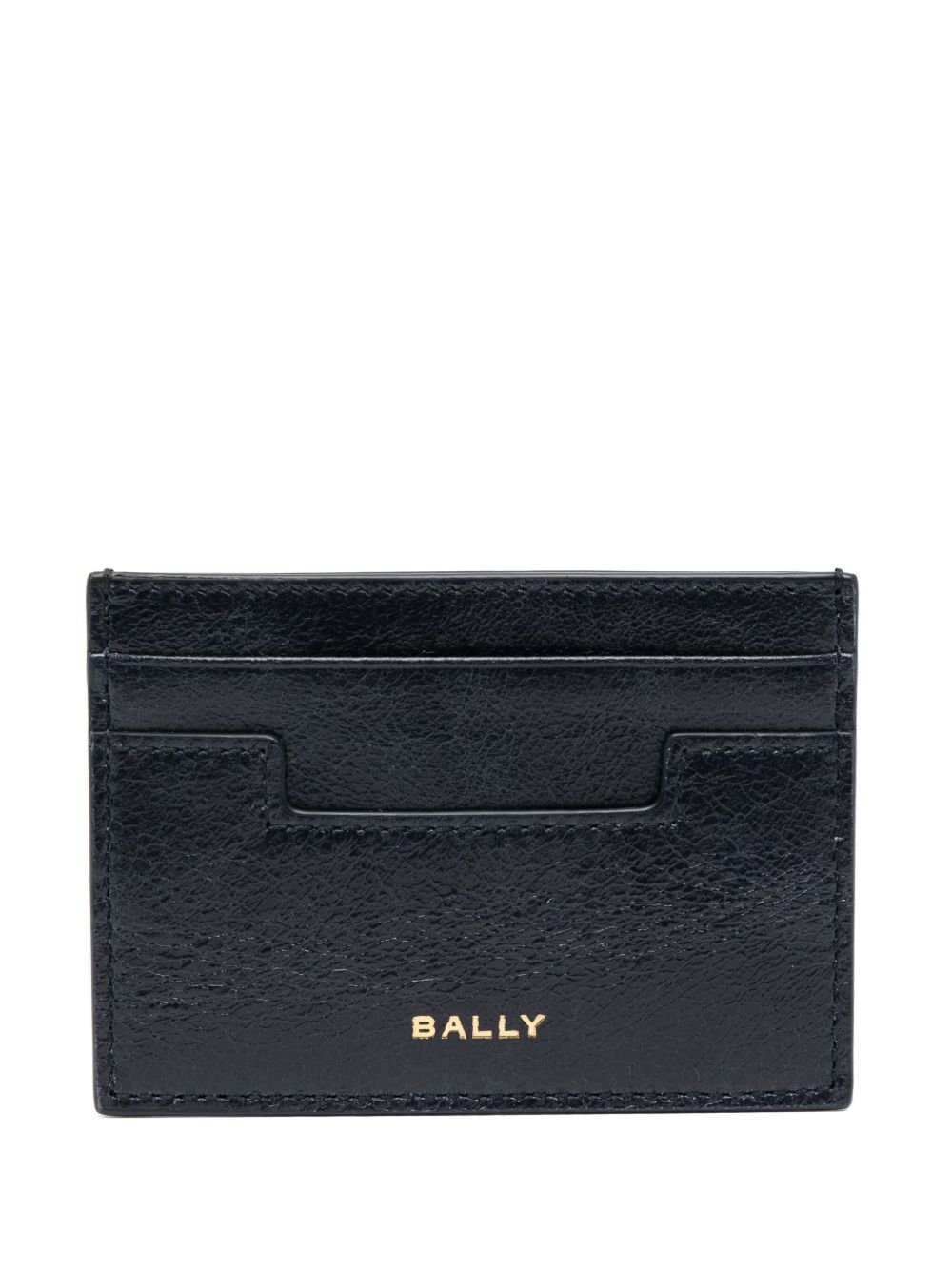 Bally logo印花卡夹 - 蓝色
