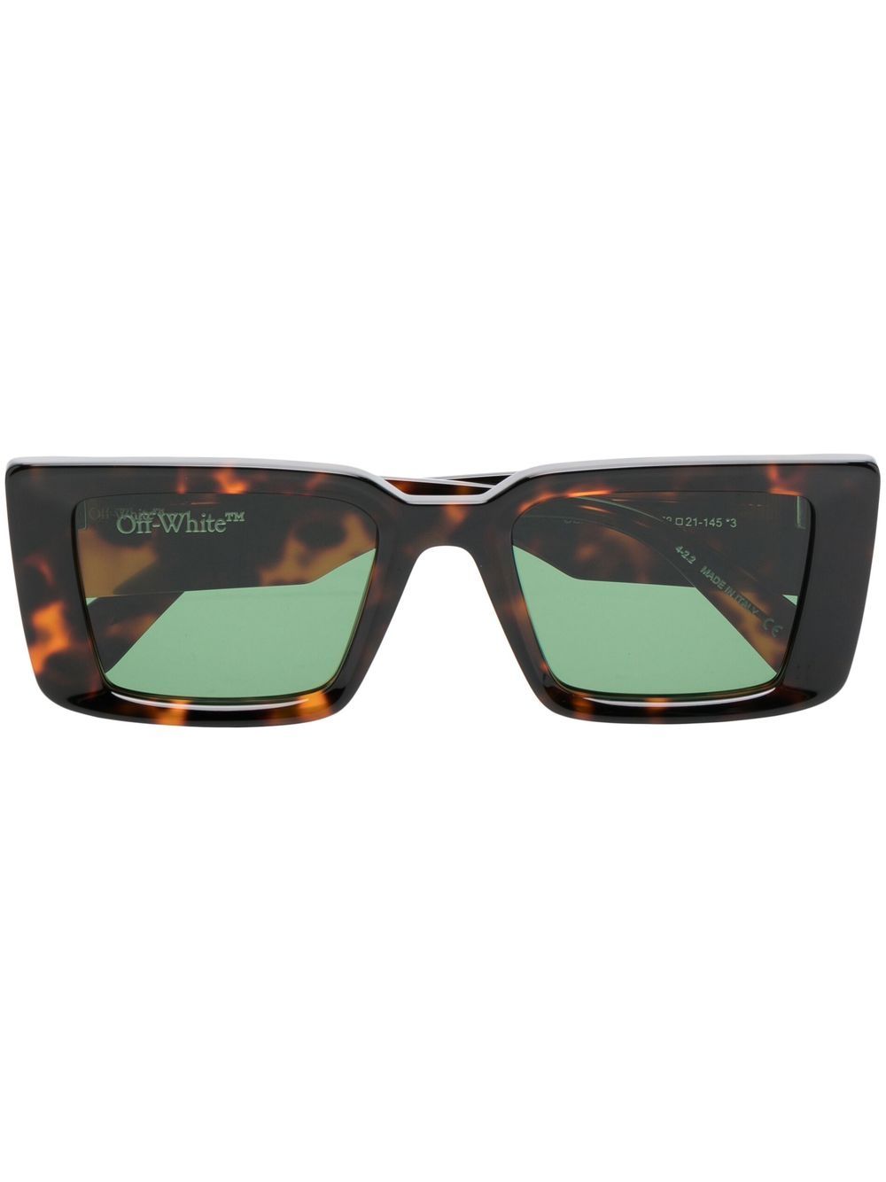 Off-White Eyewear Savannah 超大款镜框太阳眼镜 - 褐色