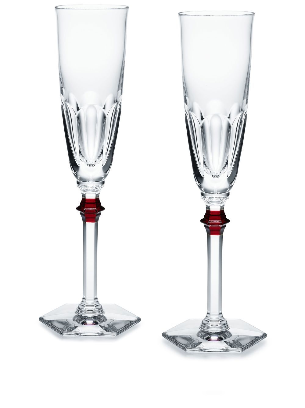 Baccarat Harcourt Eve 香槟杯（两只装） - 白色