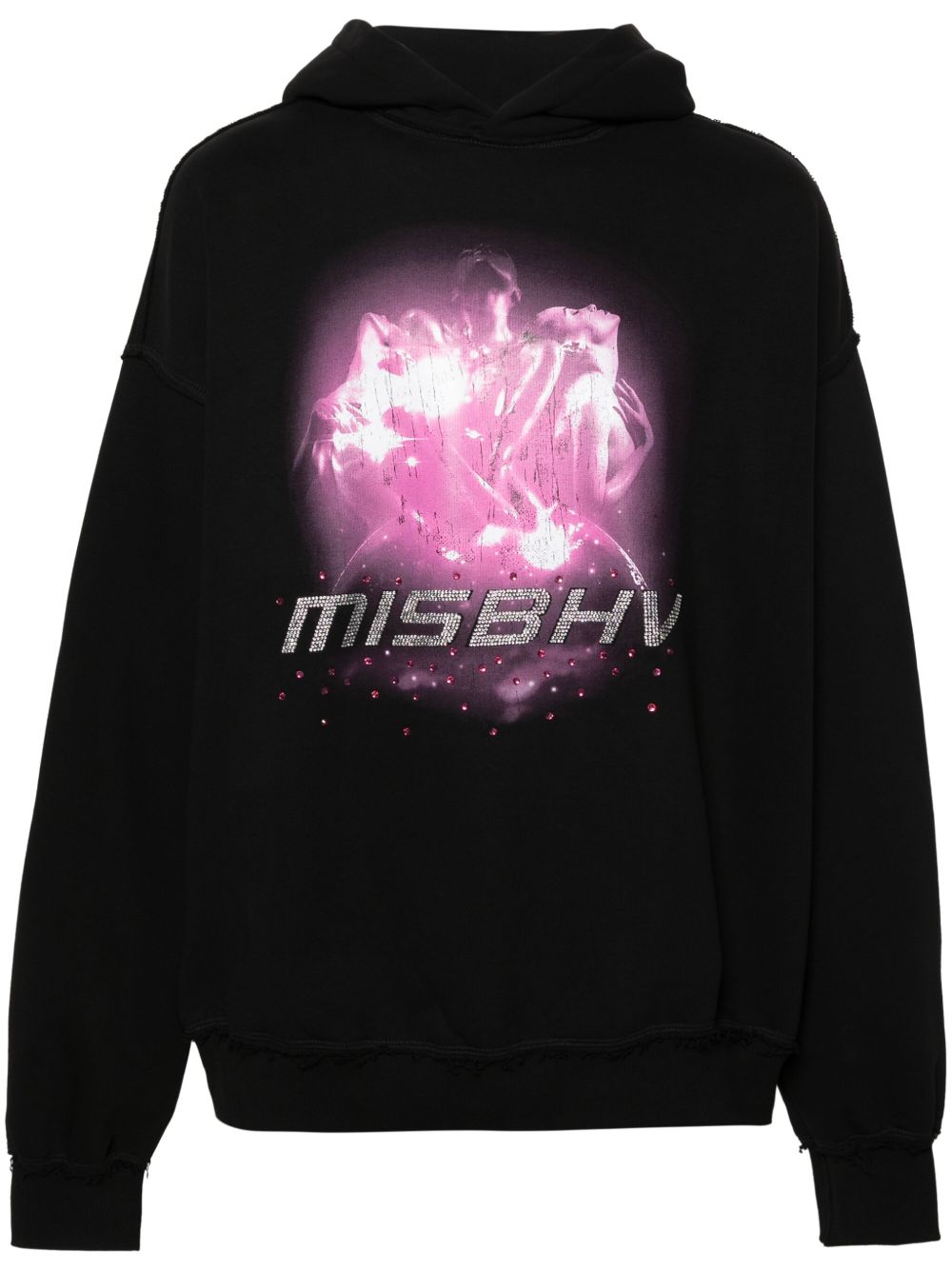 MISBHV 图案印花连帽衫 - 黑色