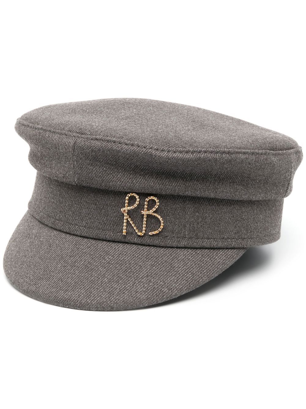 Ruslan Baginskiy logo标牌报童帽 - 灰色