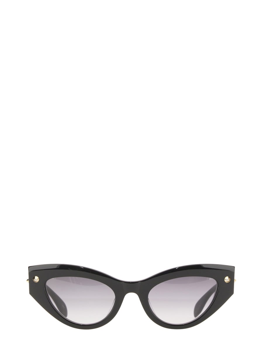 Alexander McQueen 猫眼太阳镜 尖刺饰钉