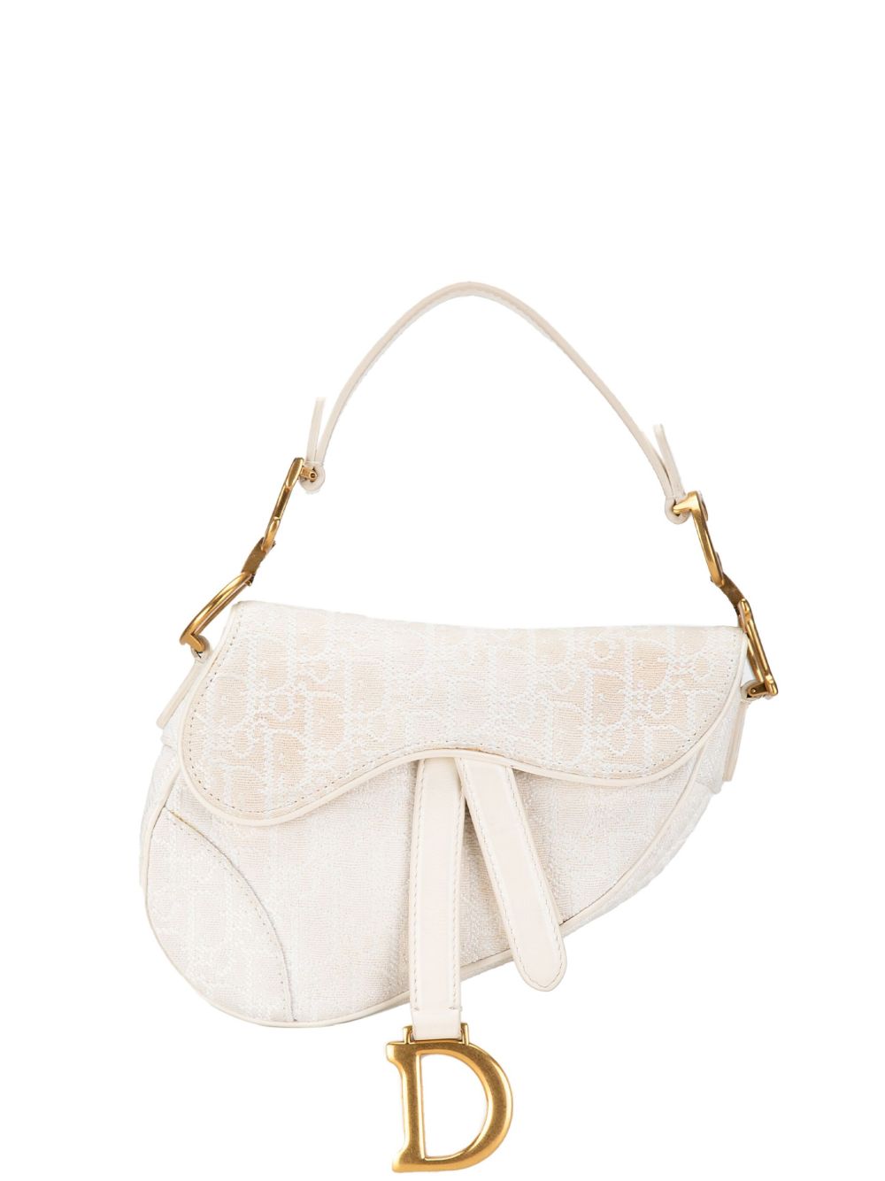 Christian Dior Pre-Owned Mini Oblique Saddle 单肩包（2020年典藏款） - 褐色
