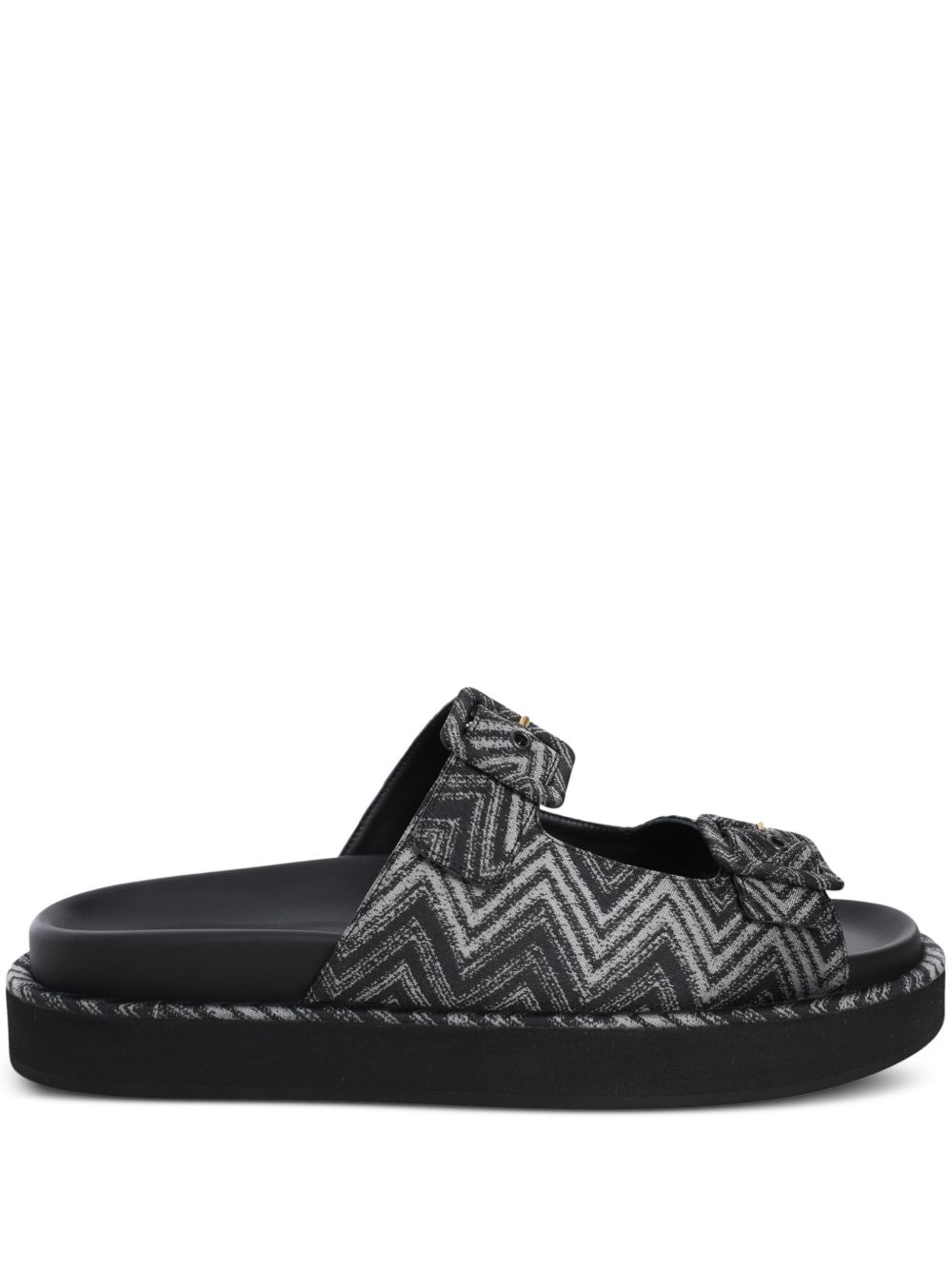 Missoni Clea Z字形图案凉鞋 - 黑色