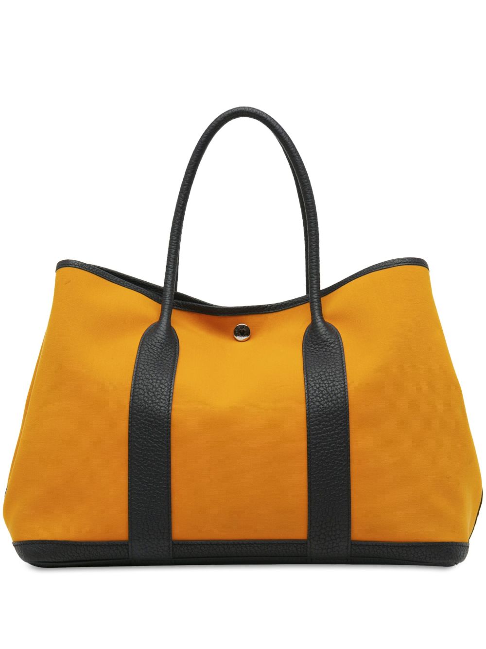 Hermès Pre-Owned Toile Officier Negonda Garden Party 36 手提包（2017年典藏款） - 黄色