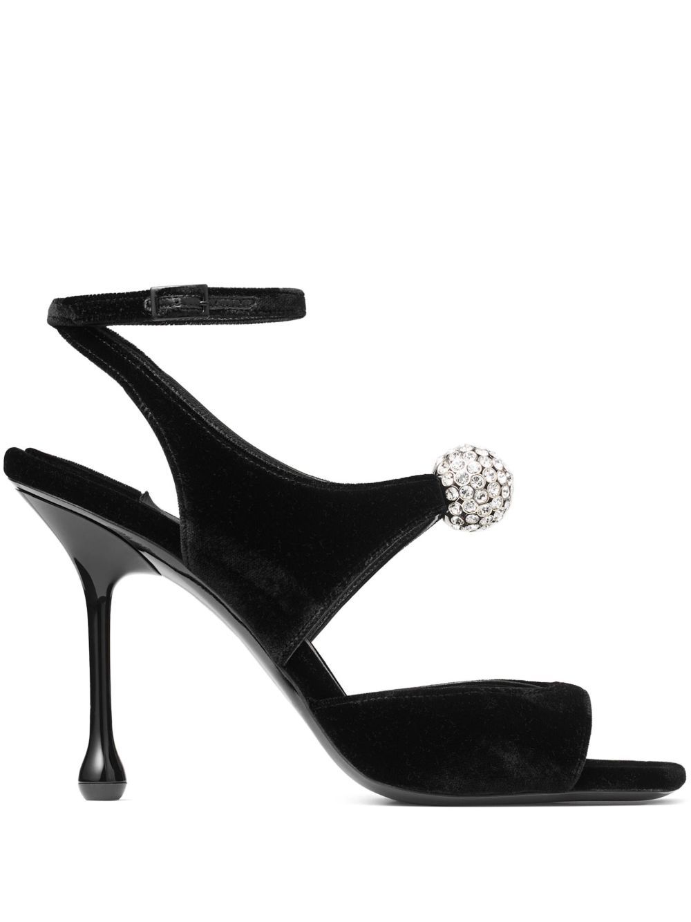 Jimmy Choo Orb 高跟凉鞋（9.5厘米） - 黑色