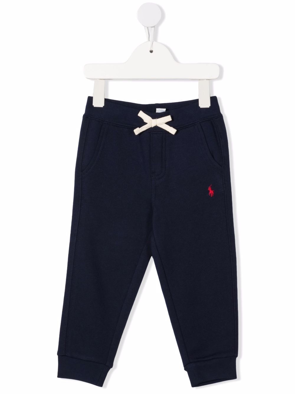 POLO RALPH LAUREN KIDS 小马刺绣长裤 - 蓝色