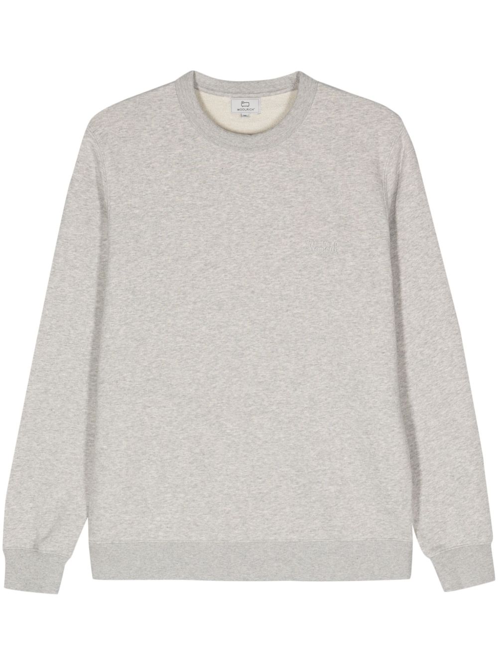 Woolrich logo刺绣卫衣 - 灰色