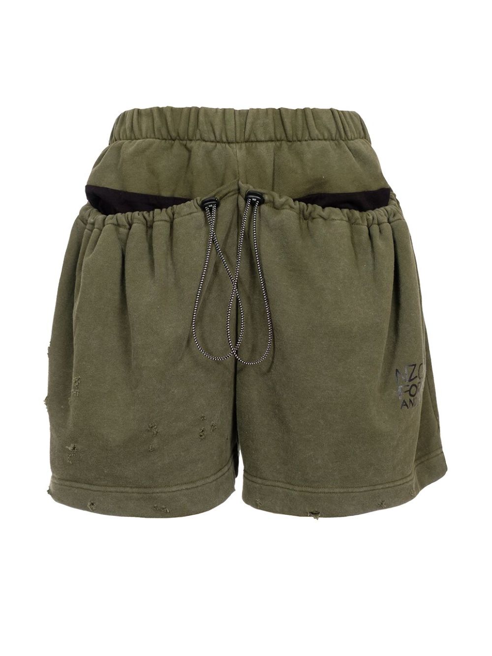 Natasha Zinko Camping Pouch Pocket 运动短裤 - 绿色