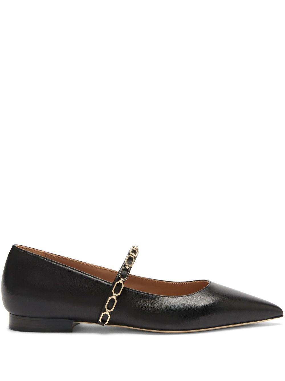 Malone Souliers Virna 平底鞋 - 黑色