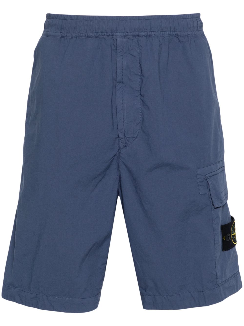 Stone Island 罗盘徽章工装短裤 - 蓝色