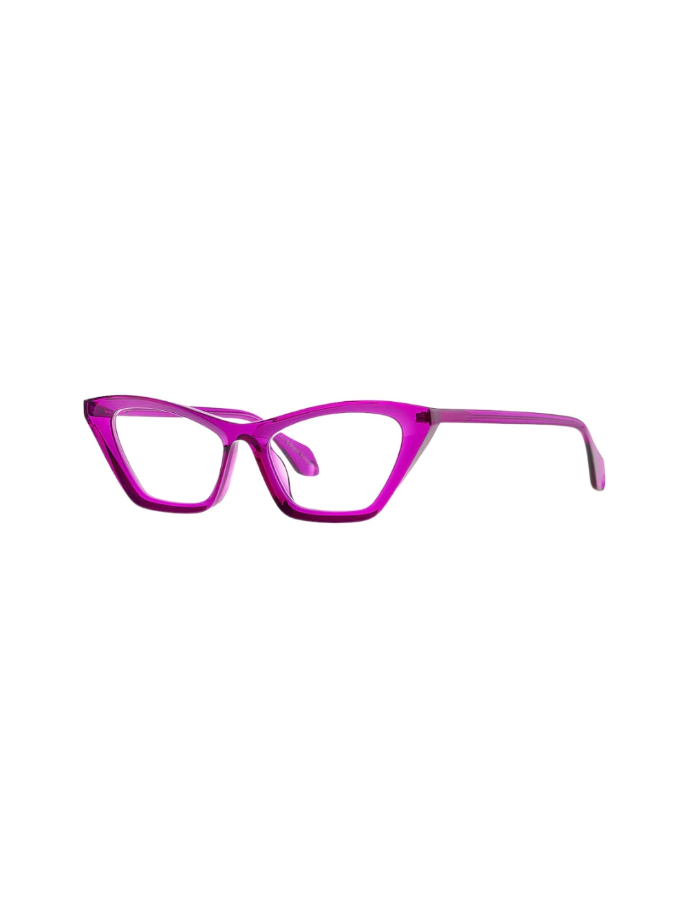 Theo Eyewear Mille +89 透明兰花眼镜