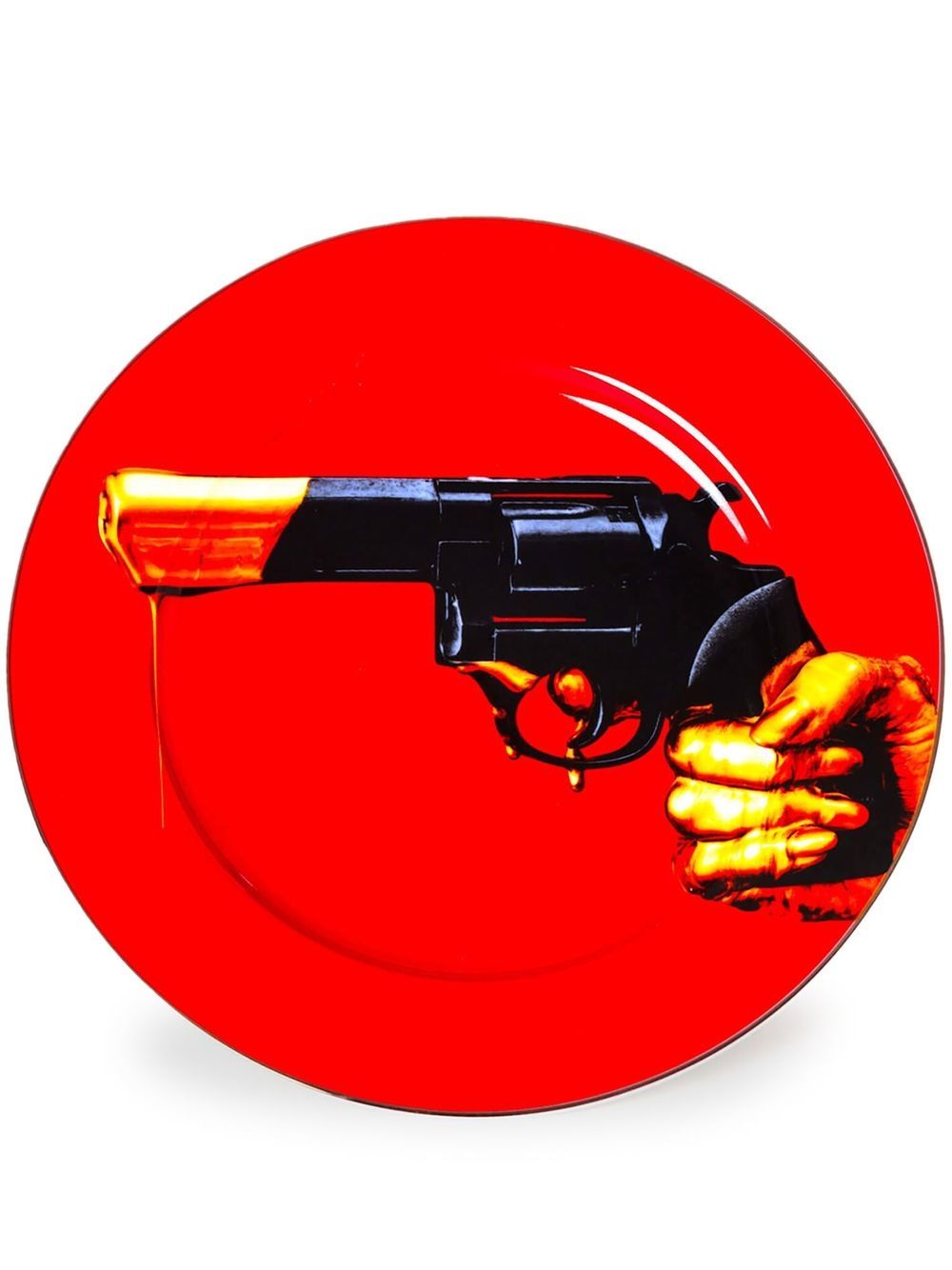 Seletti Revolver 陶瓷晚宴盘 - 红色
