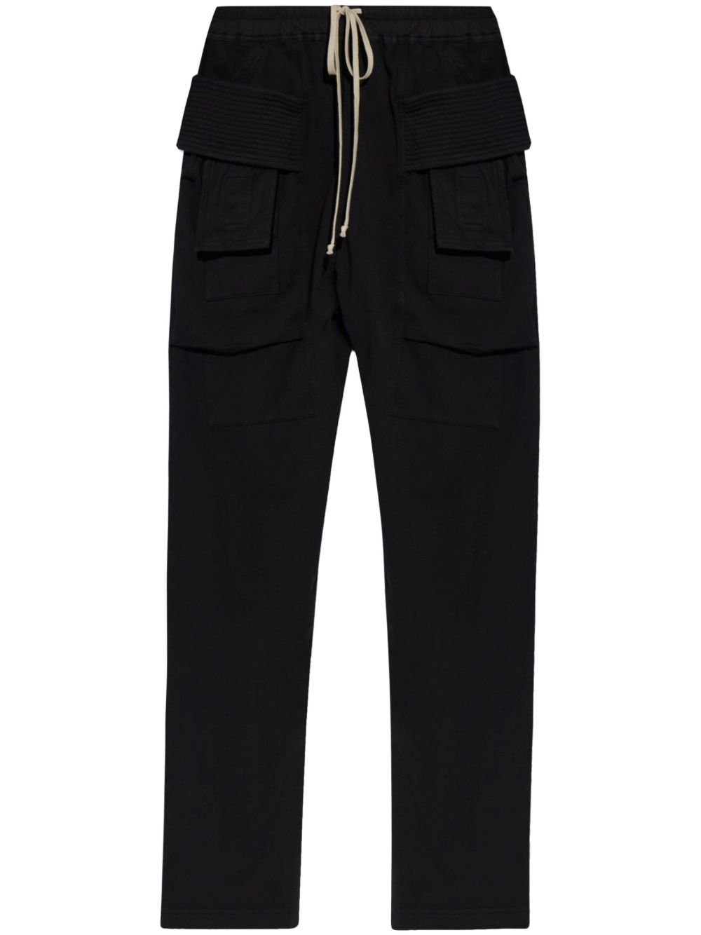 Rick Owens DRKSHDW 抽绳工装裤 - 黑色