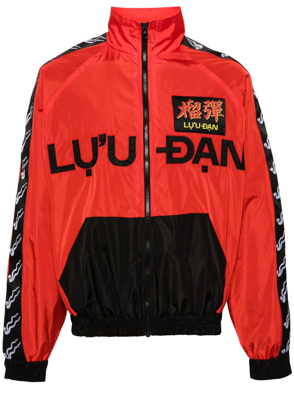 LỰU ĐẠN L-D 拼色防风夹克 - 红色