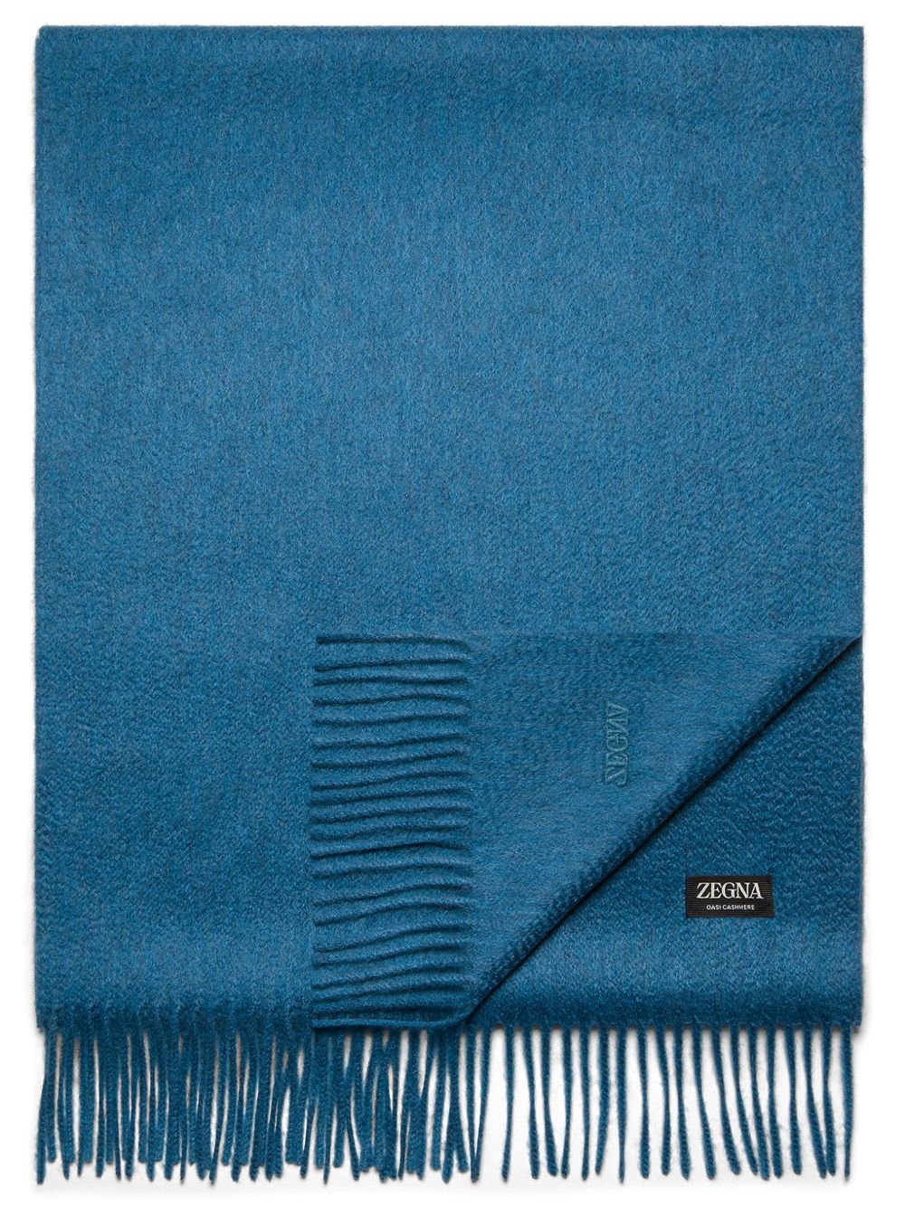 Zegna 羊绒围巾 - 蓝色