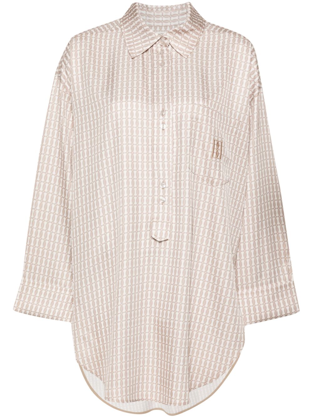 By Malene Birger 几何图案罩衫 - 中性色