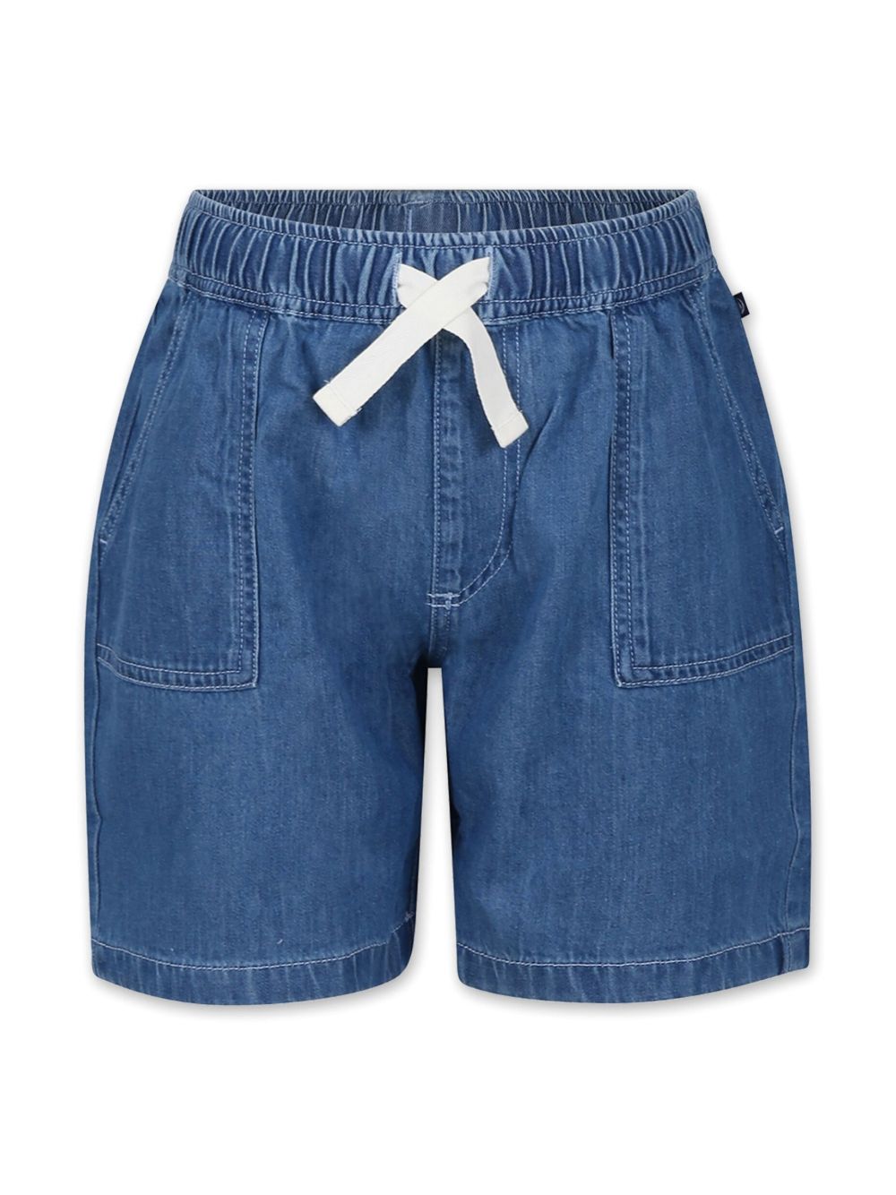 Petit Bateau 抽绳腰边牛仔短裤 - 蓝色