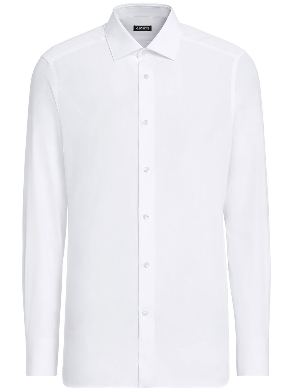 Zegna 精裁修身衬衫 - 白色
