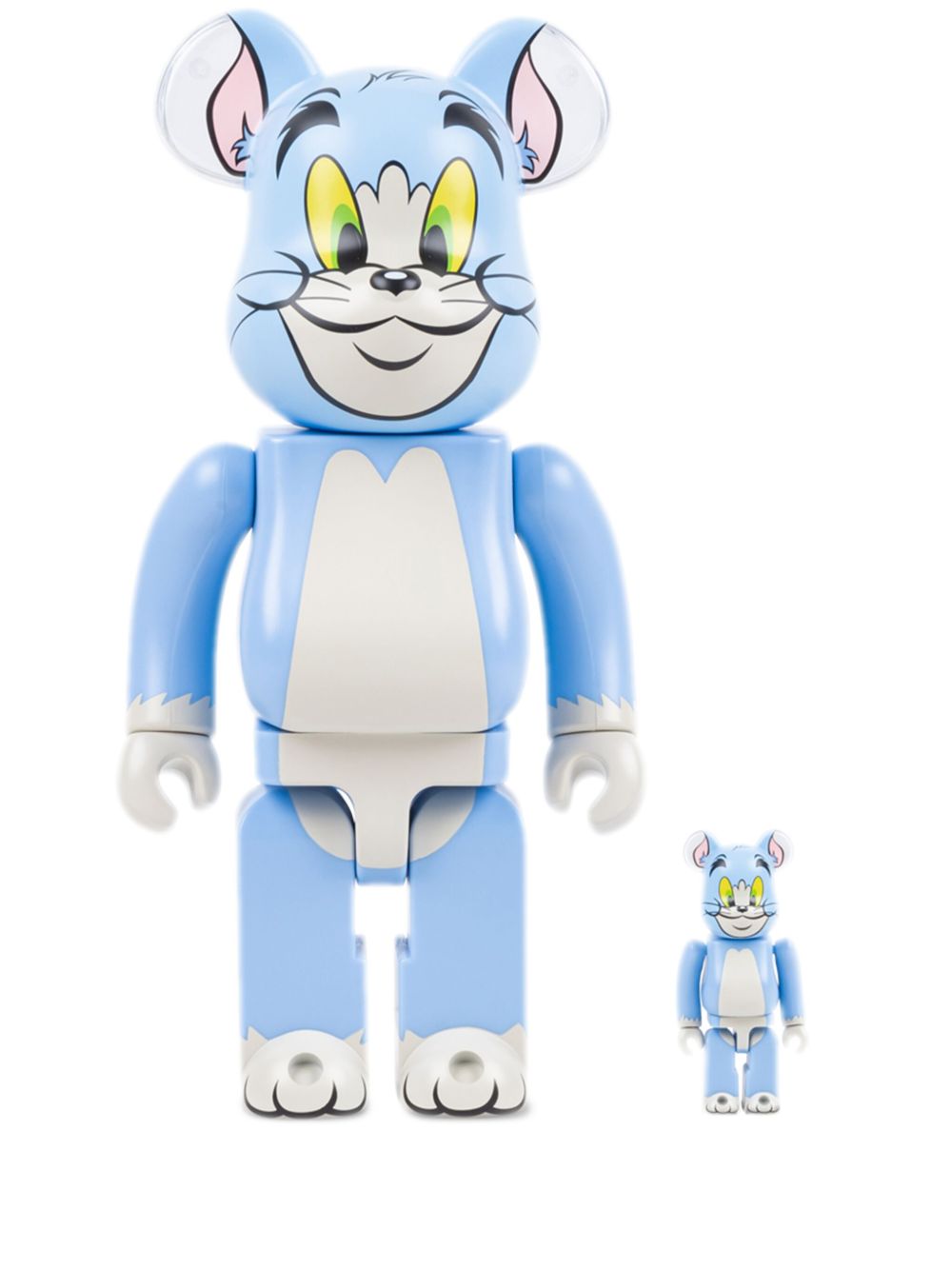 MEDICOM TOY x Tom and Jerry Tom BE@RBRICK 100% 和 400% 模型玩具套装 - 蓝色