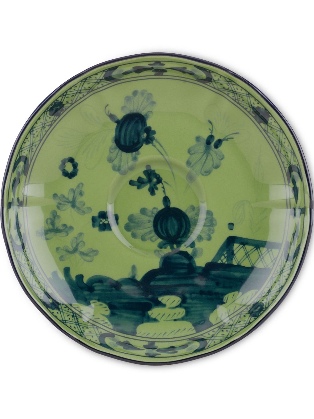 GINORI 1735 Oriente Italiano 咖啡碟（13.5厘米） - 绿色