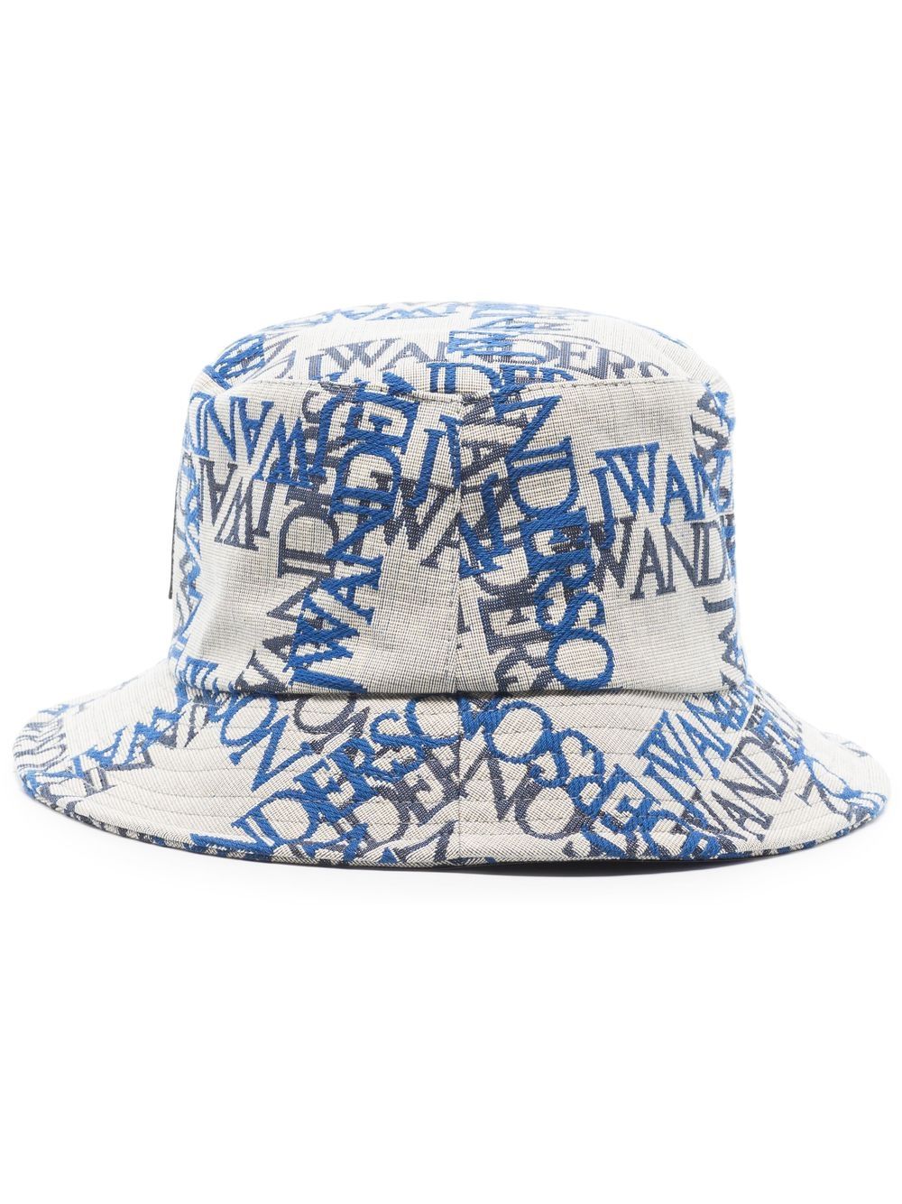 JW Anderson logo提花渔夫帽 - 蓝色