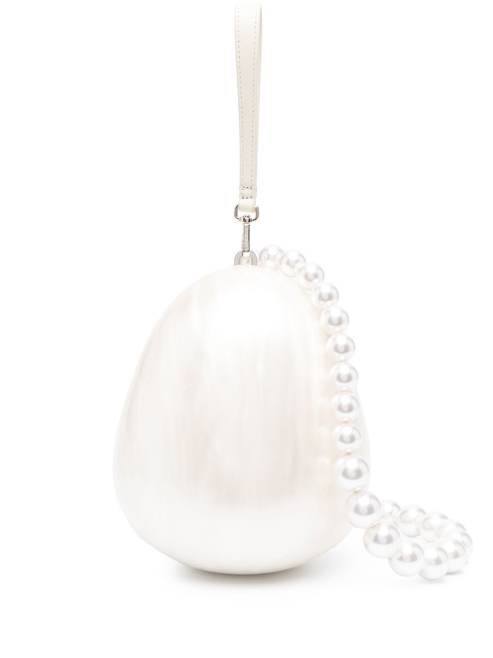 Simone Rocha Egg 珍珠手提包 - 中性色