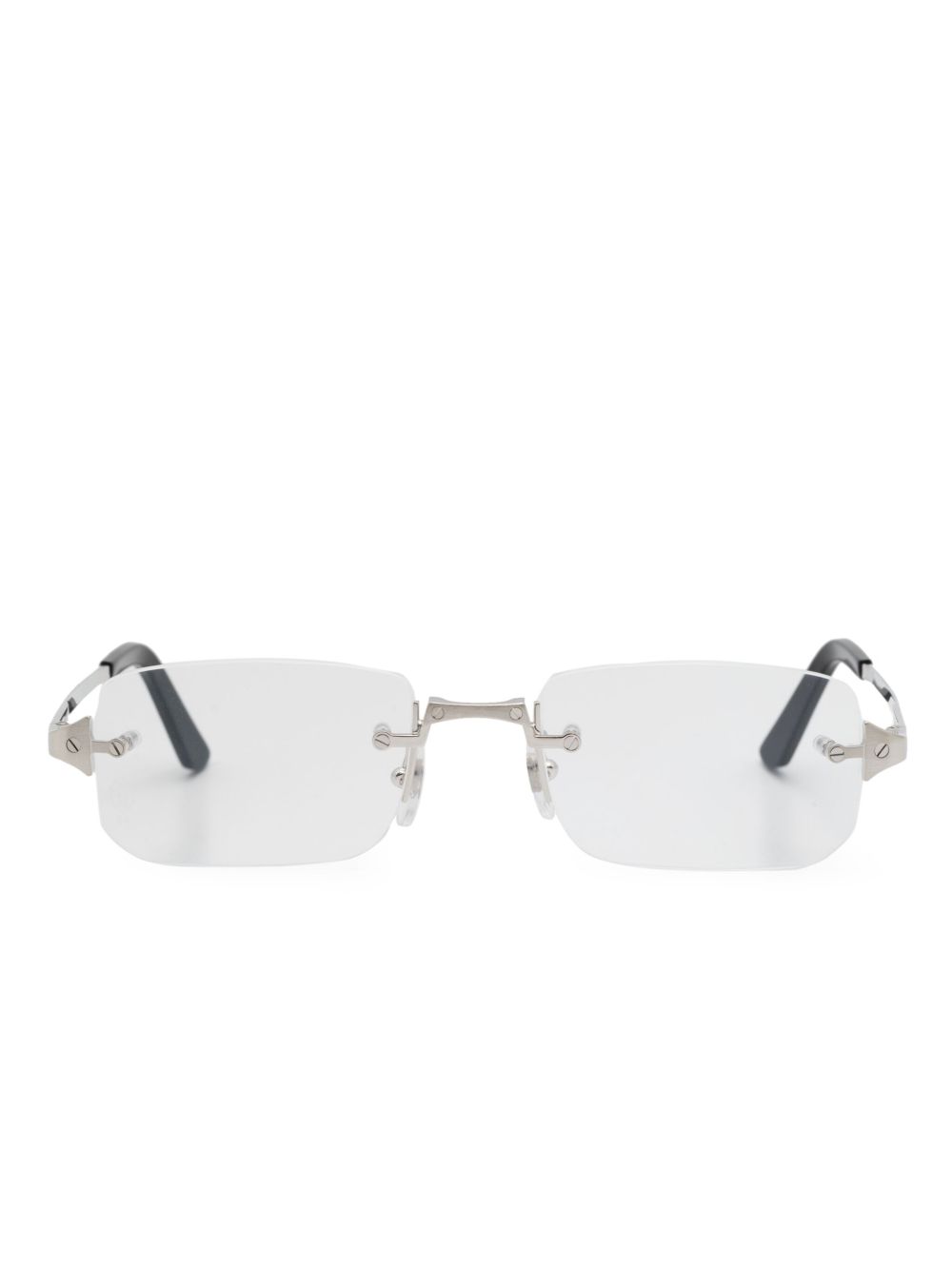 Cartier Eyewear 方框眼镜 - 银色