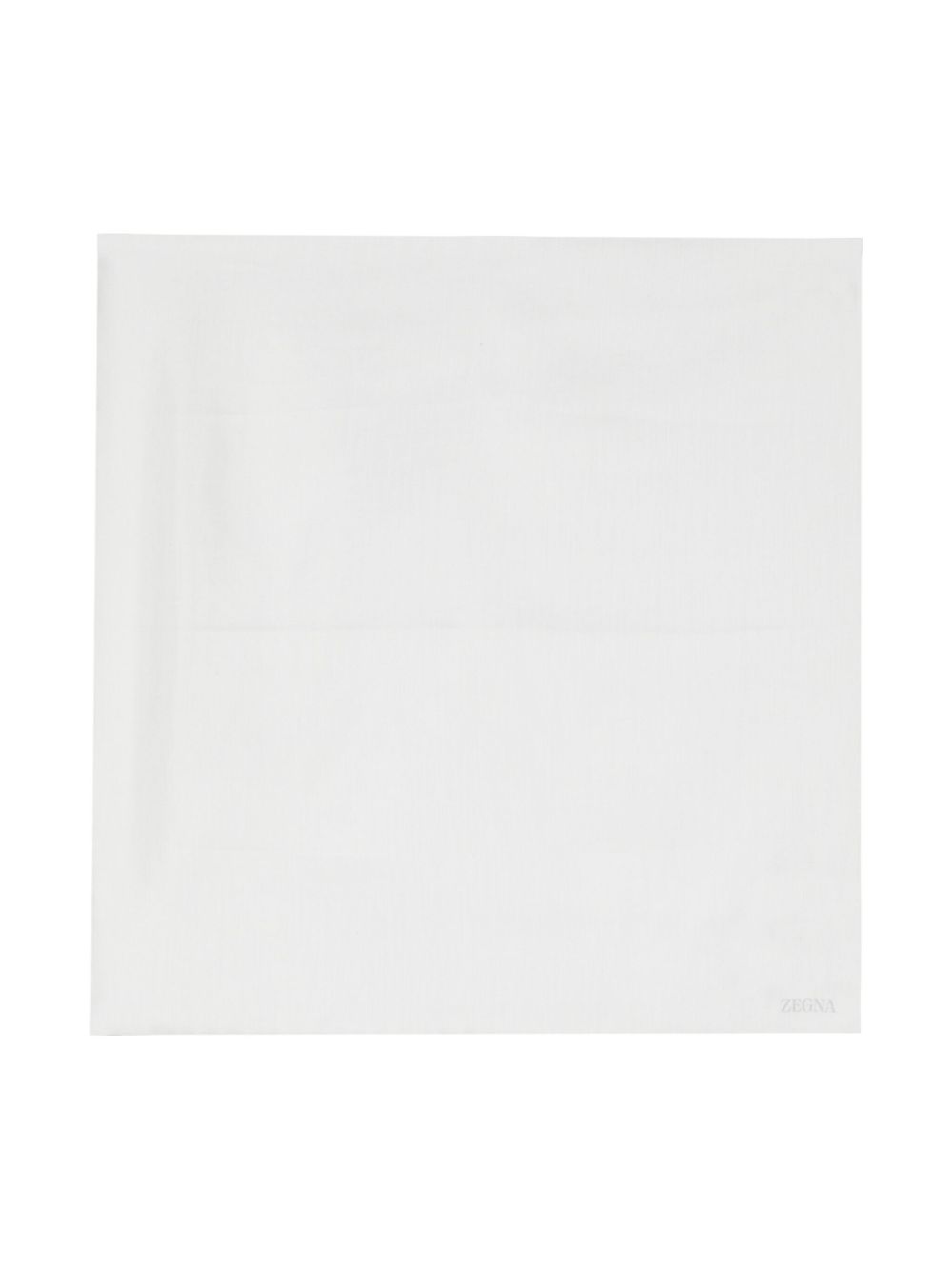 Zegna 竹节纹理口袋围巾 - WH1 WHITE