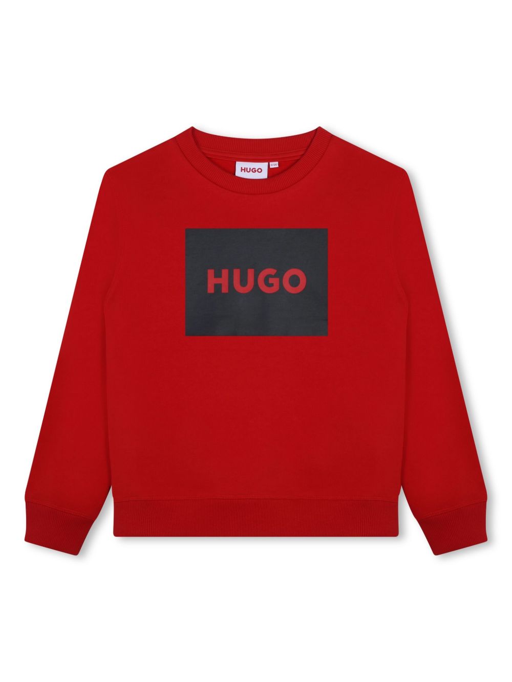 HUGO KIDS logo印花卫衣 - 红色