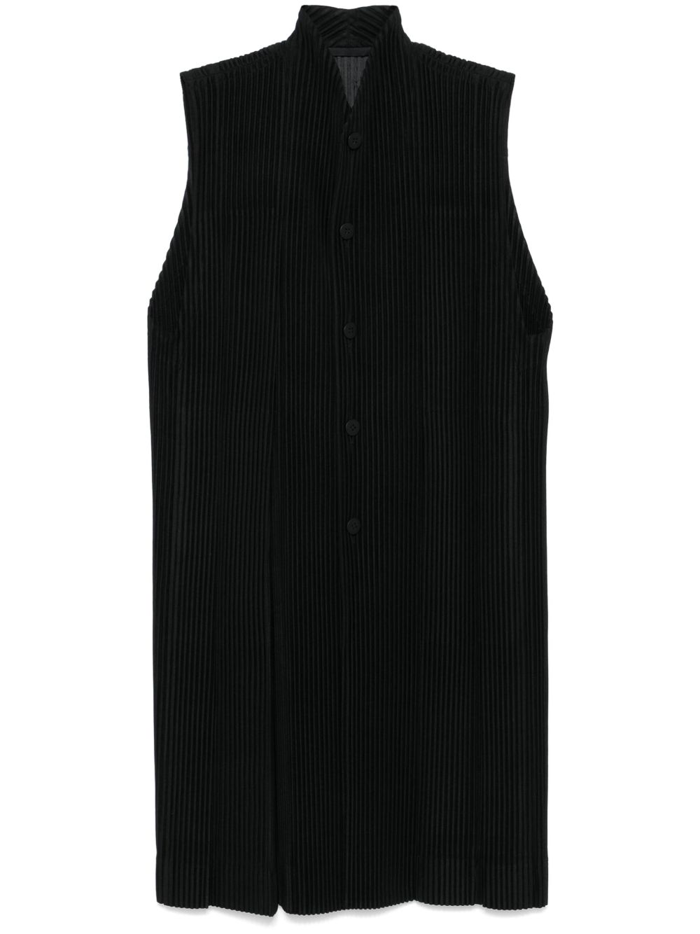 Homme Plissé Issey Miyake Tucked 马甲 - 黑色
