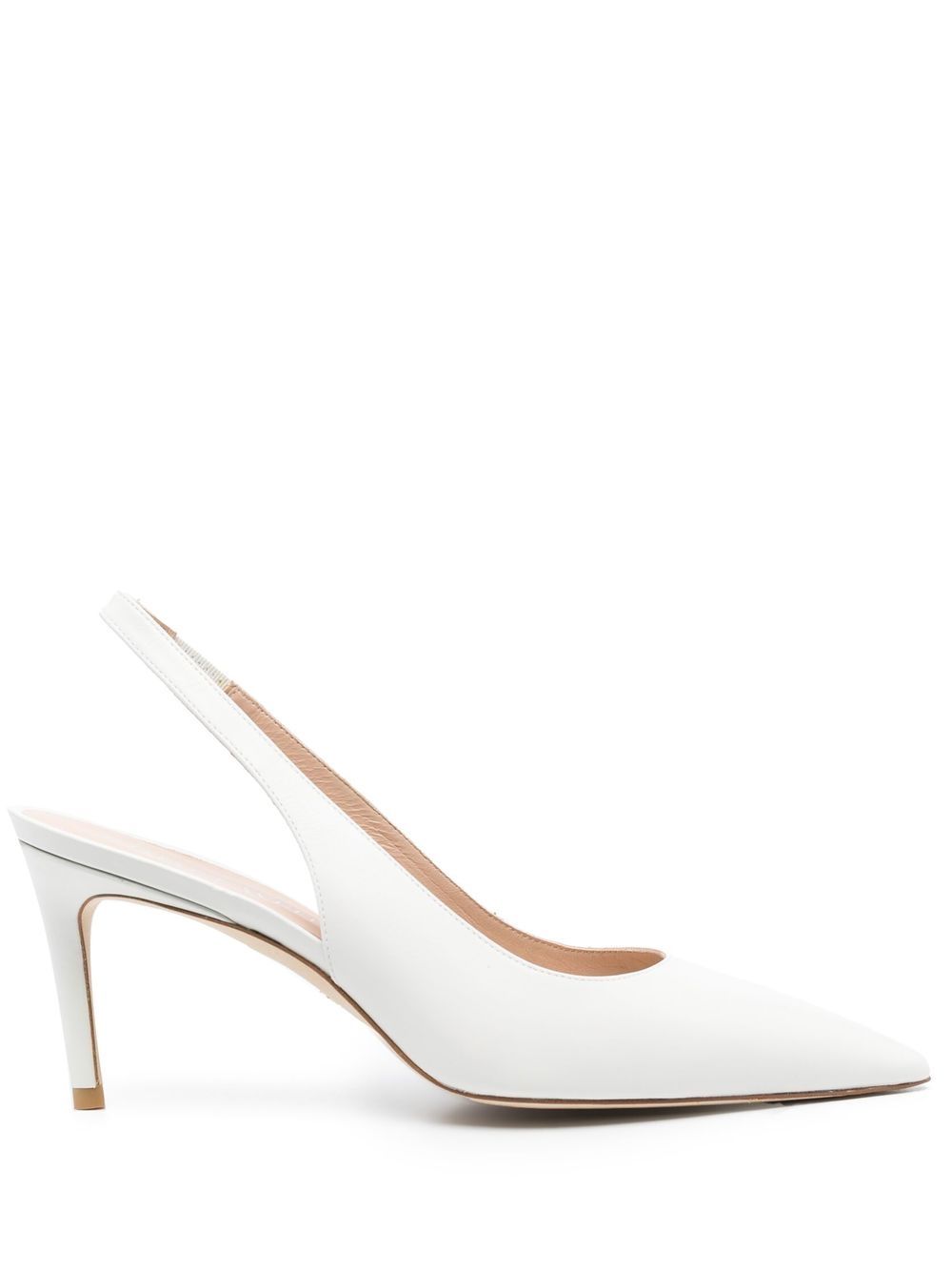 Stuart Weitzman Stuart 裹踝中跟鞋 - 白色