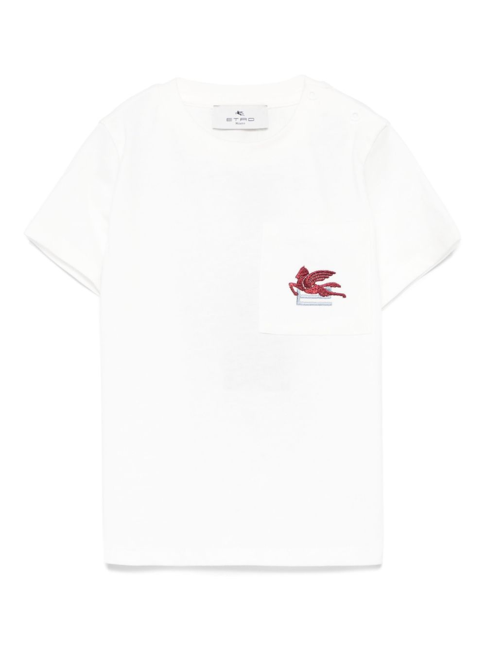 ETRO KIDS Pegaso 图案T恤 - 白色