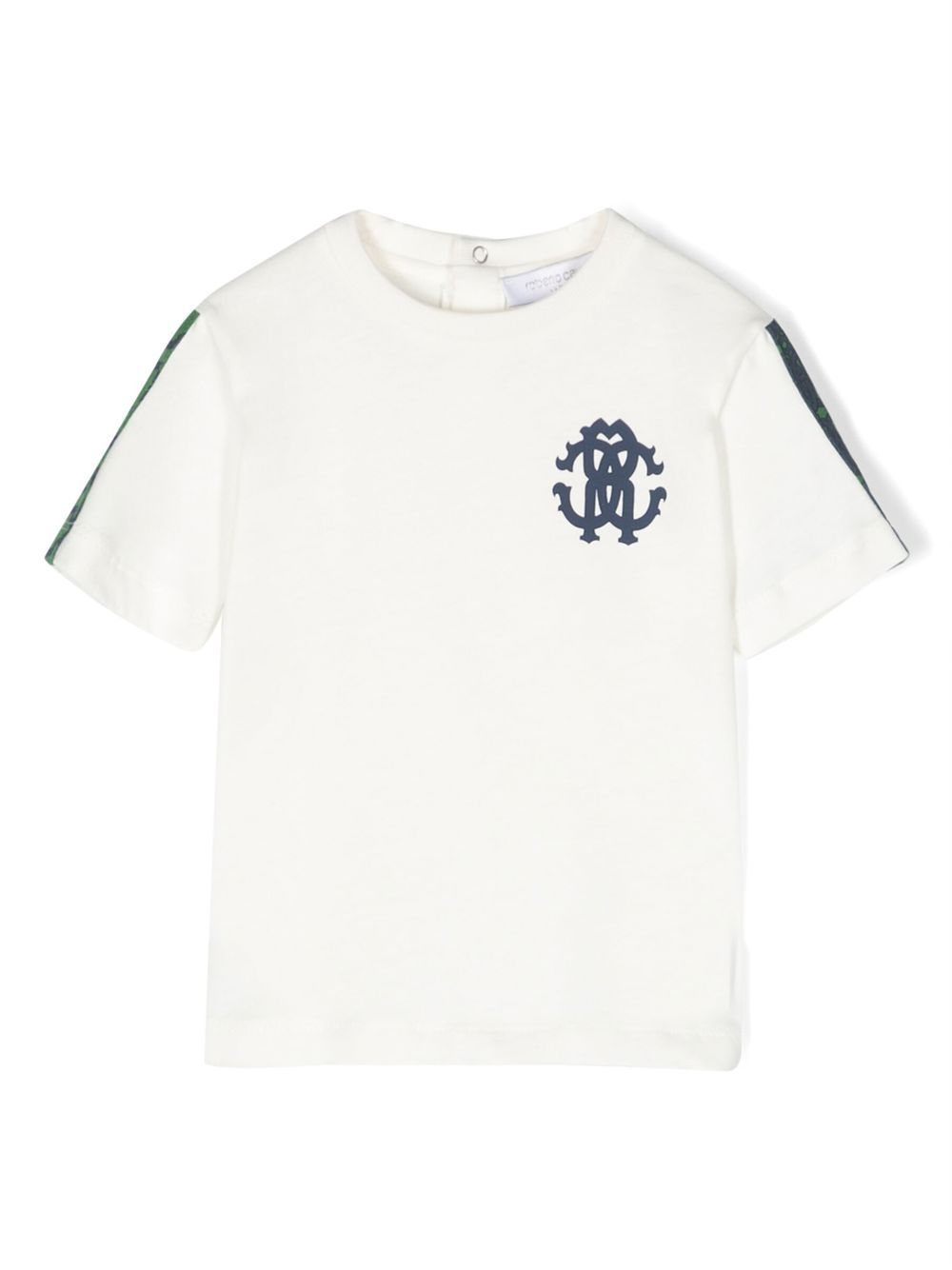 Roberto Cavalli Junior 经典logo印花T恤 - 白色